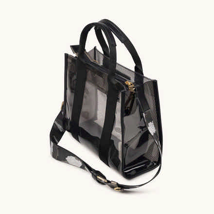 Bolso Shopper Transparente con Neceser Interior JADE SHOPPER BLACK (8)