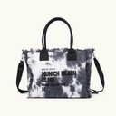 Bolso Shopper Caqui de Algodón Reciclado con Flecos y Bordado Rosa SCUBA KHAKI SHOPPER (11)