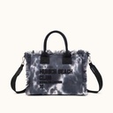 Bolso Crossbody de Algodón Efecto Lavado con Flecos SCUBA BLACK AND WHITE CROSSBODY (2)