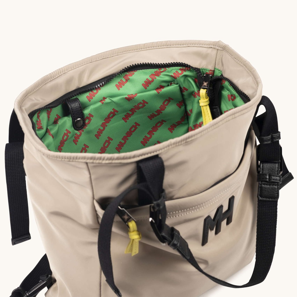 Bolso Shopper Convertible en Mochila ZONE SHOPPER BACKPACK C/TAUPE (5)