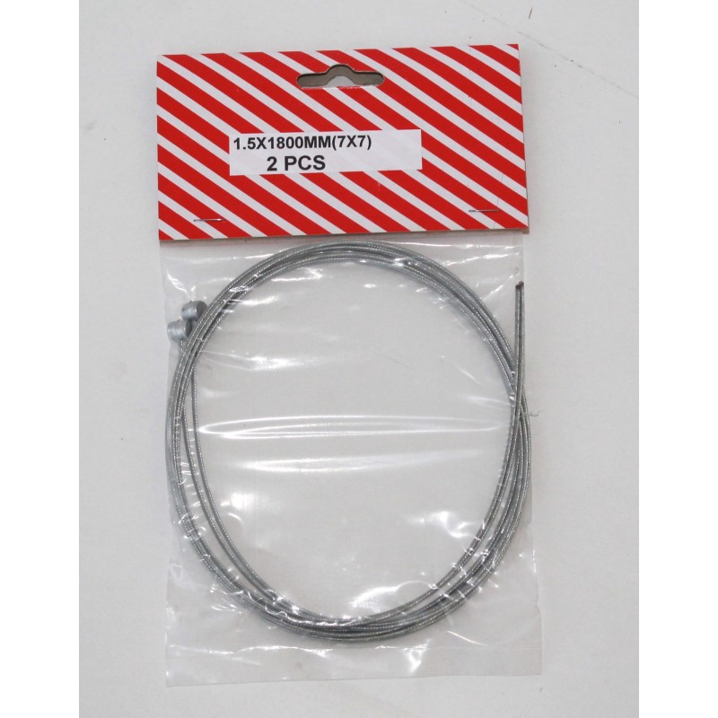 CABLES DE FRENO (PAR) 1.5 X 1800MM (7X7) (1)