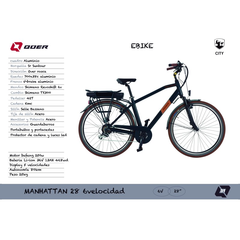 EBIKE MANHATTAN 28" 6V (3)