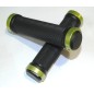 PAR PUÑOS NEGRO PUNTAS DE ALUMINIO C/TORNILLO (2)