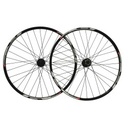 2 unidades RUEDA DELANTERA 26" MACH MX-DISC BUJE SHIMANO CENTER LOCK NEGRO (6)