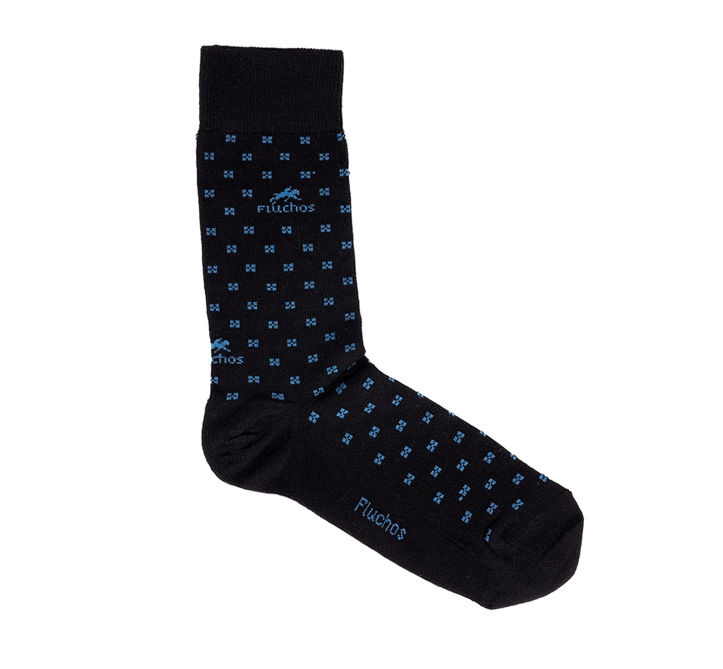 CA0009 Calcetines Largos Azules y Cuadros (2)
