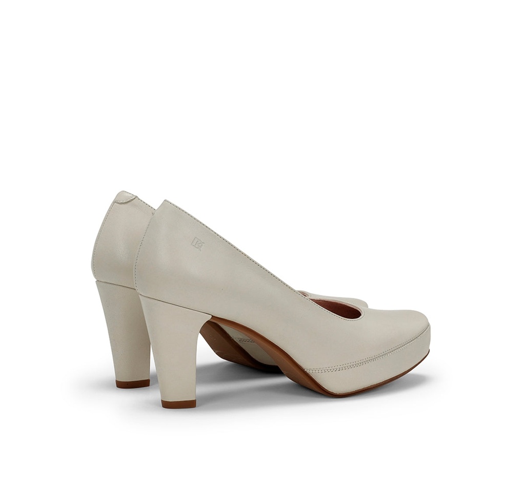 BLESA D5794 Zapato de TacÃ³n Blanco (2)