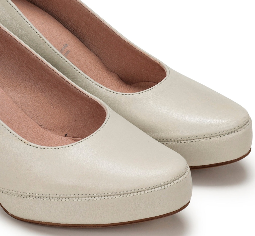 BLESA D5794 Zapato de TacÃ³n Blanco (5)