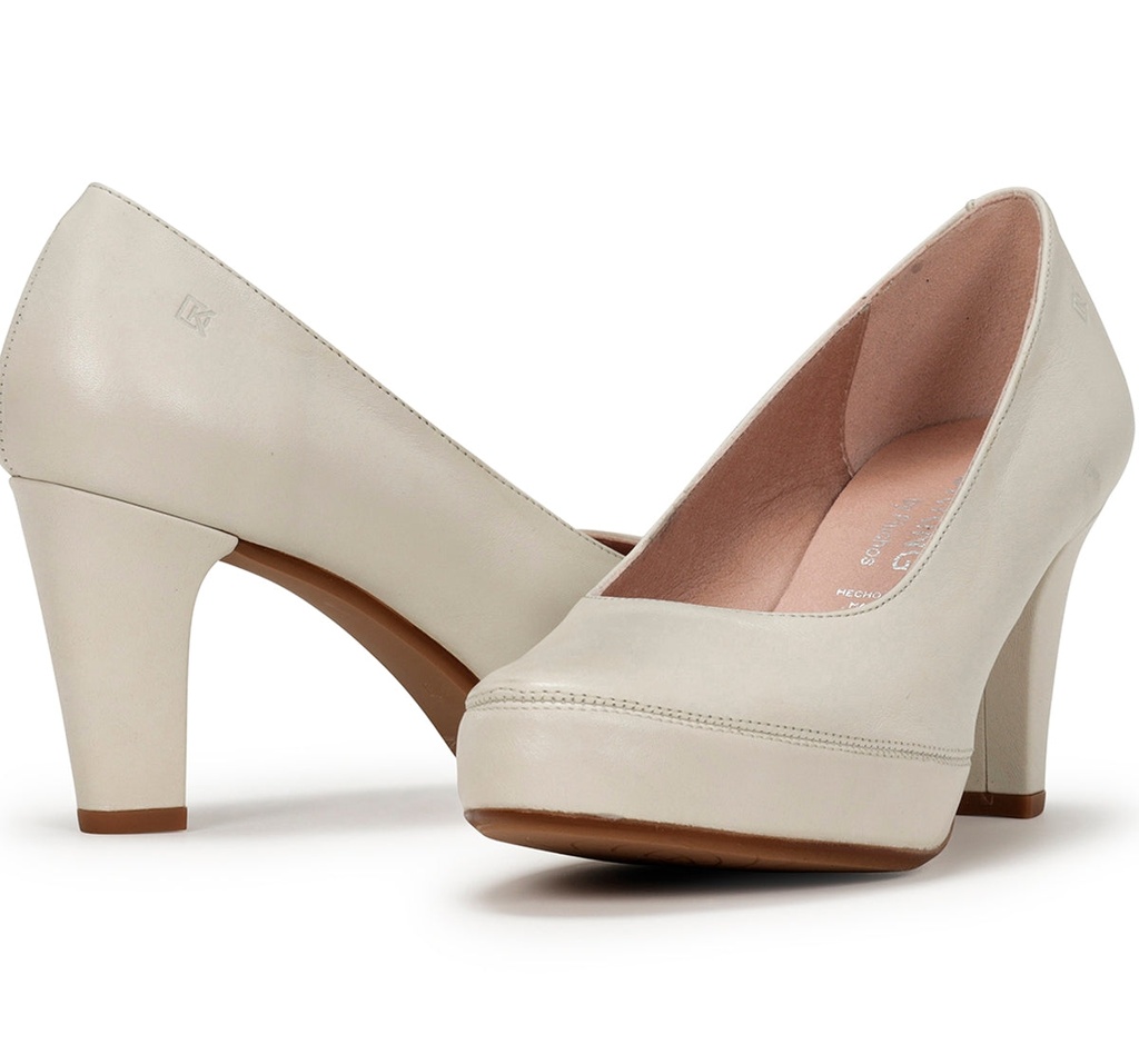 BLESA D5794 Zapato de TacÃ³n Blanco (6)