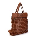 AMER - Mochila de piel trenzada para mujer (5)