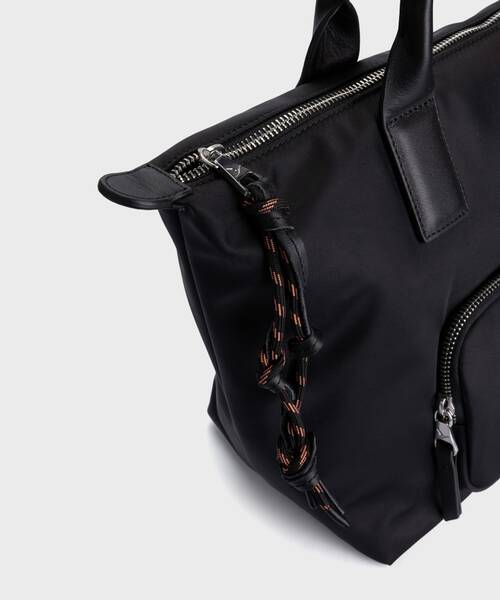 AYNA - Bolso tote textil con cierre cremallera para mujer (2)
