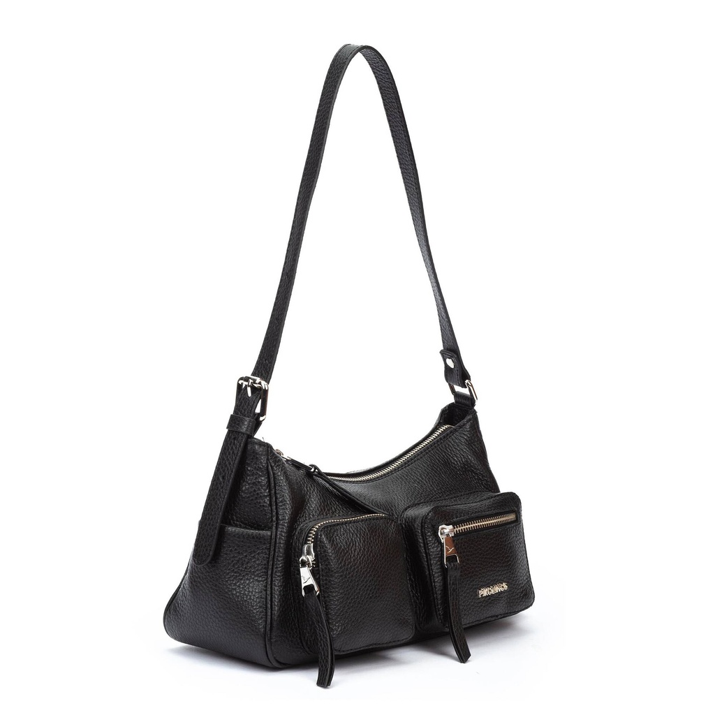 BEGET - Hobo con piel suave y cremallera para mujer. (5)