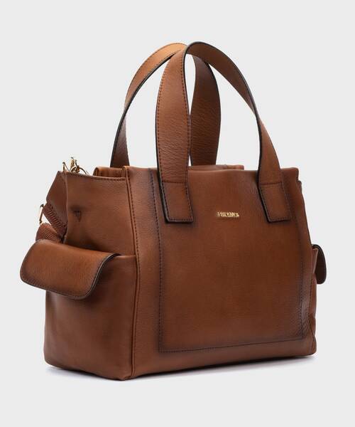 PAU - Bolso de piel con doble asa para mujer. (1)
