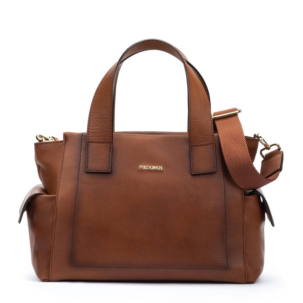 PAU - Bolso de piel con doble asa para mujer. (4)