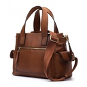PAU - Bolso de piel con doble asa para mujer. (6)
