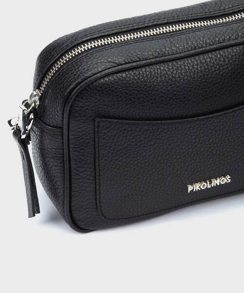 BEGET - Bandolera de piel con cremallera para mujer (2)