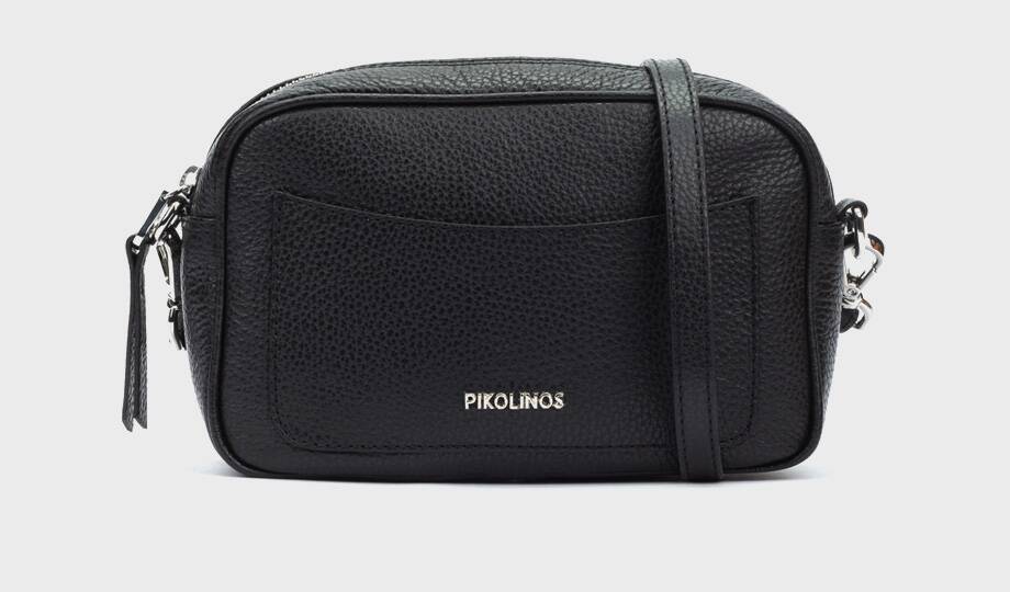 BEGET - Bandolera de piel con cremallera para mujer (3)