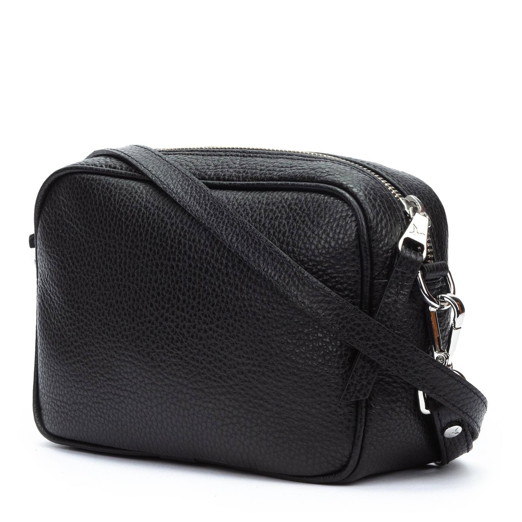 BEGET - Bandolera de piel con cremallera para mujer (6)