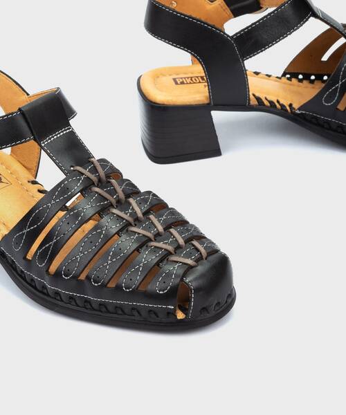 ROMANA - Sandalias de tacón bloque con hebilla para mujer (2)