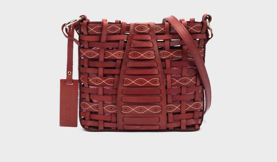 ROMANA - Bolso trenzado de piel para mujer (3)
