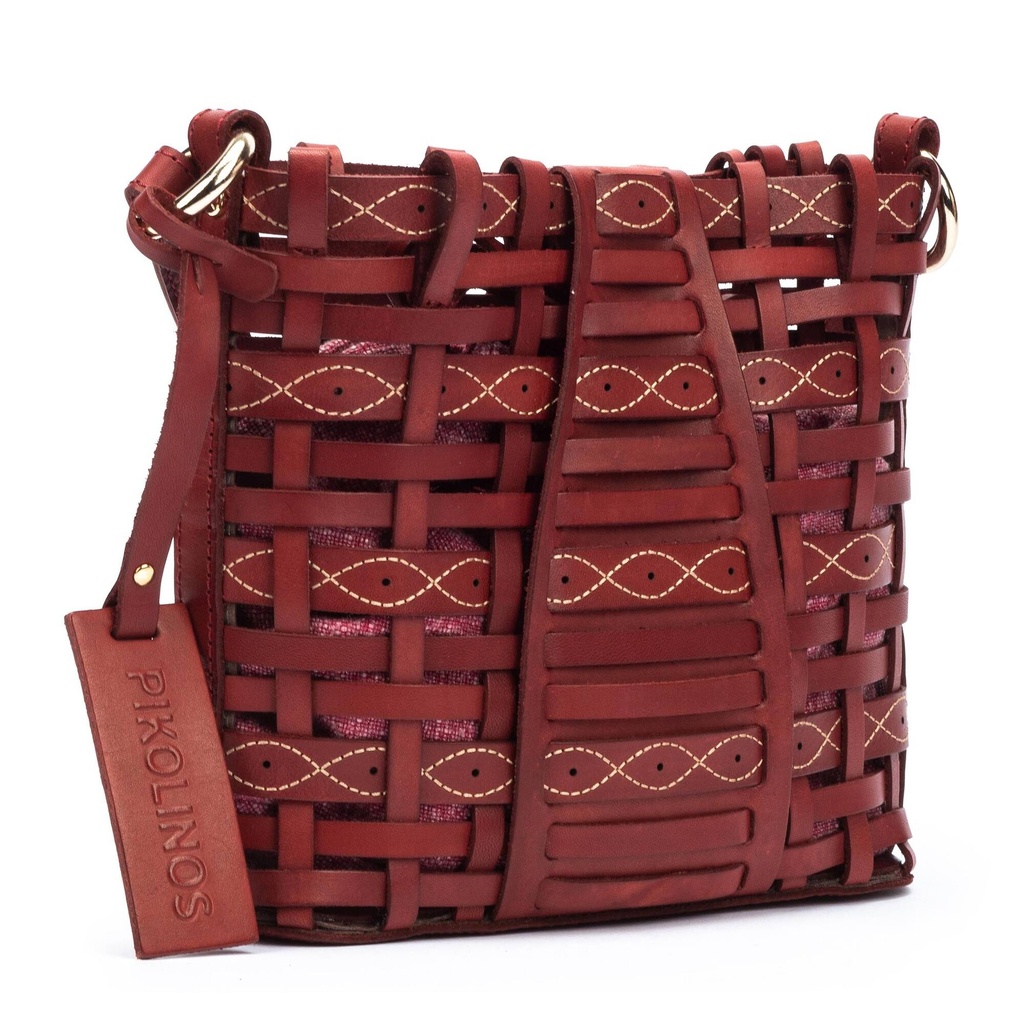 ROMANA - Bolso trenzado de piel para mujer (5)