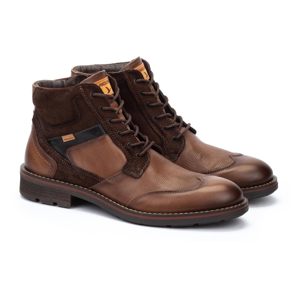 YORK - Botín con cordones y cremallera para hombre (5)