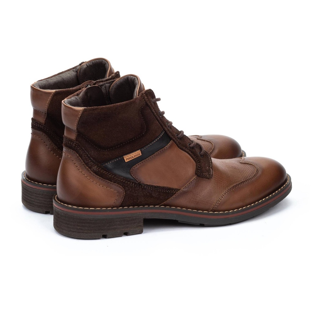 YORK - Botín con cordones y cremallera para hombre (6)
