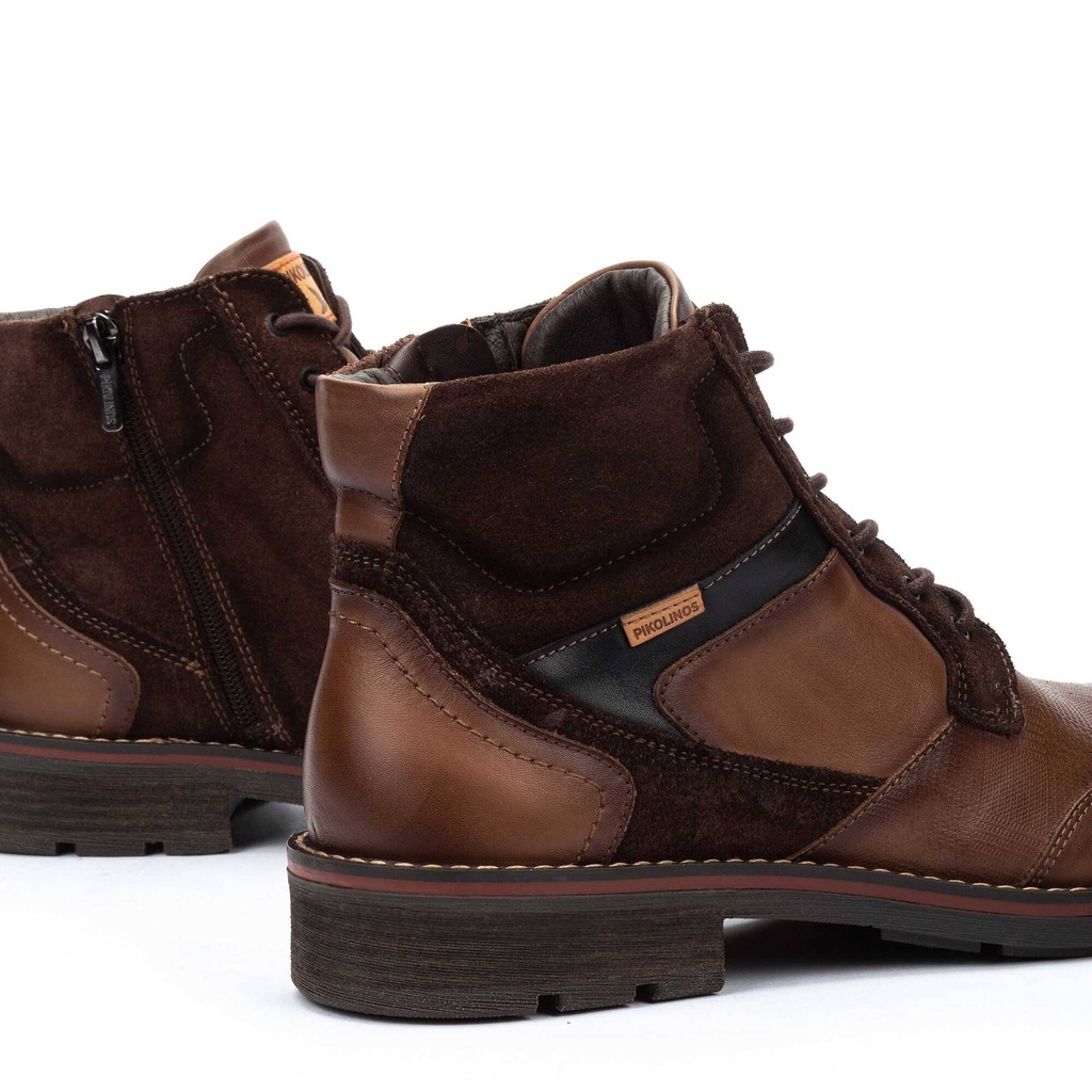 YORK - Botín con cordones y cremallera para hombre (7)