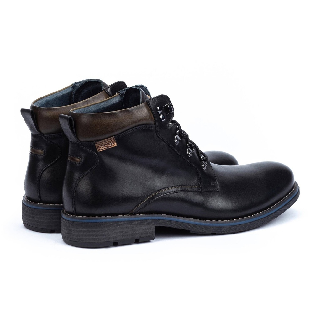 YORK - Botín con cordones y cremallera para hombre (6)