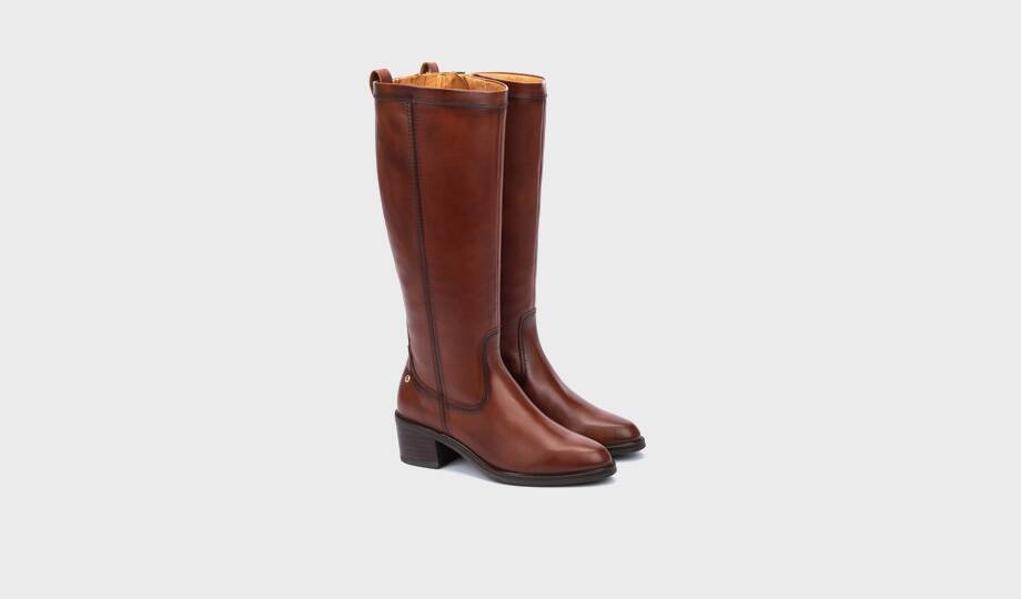 BACAROT - Bota con tacón ancho para mujer (3)