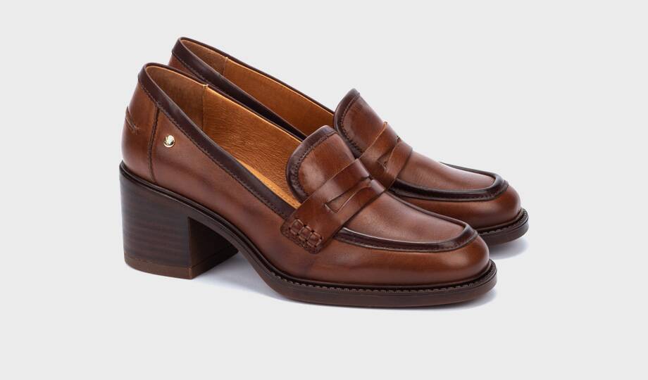 HUESCA - Mocasín con tacón para mujer (3)