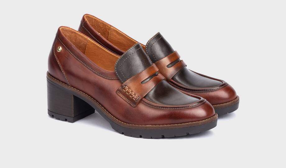LLANES - Mocasín con tacón medio para mujer (3)