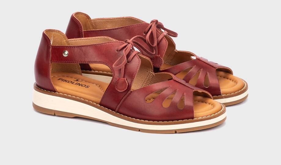 ROQUETAS - Sandalias planas con cordones para mujer (3)