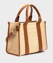 ALTAFULLA - Shopper de rafia y piel para mujer (1)