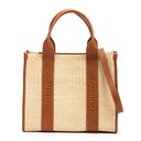ALTAFULLA - Shopper de rafia y piel para mujer (4)