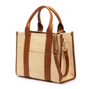 ALTAFULLA - Shopper de rafia y piel para mujer (6)