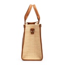 ALTAFULLA - Shopper de rafia y piel para mujer (7)