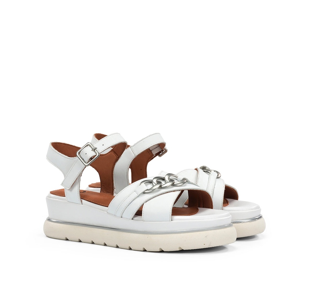NIKA D9527 Sandalia Blanca (1)