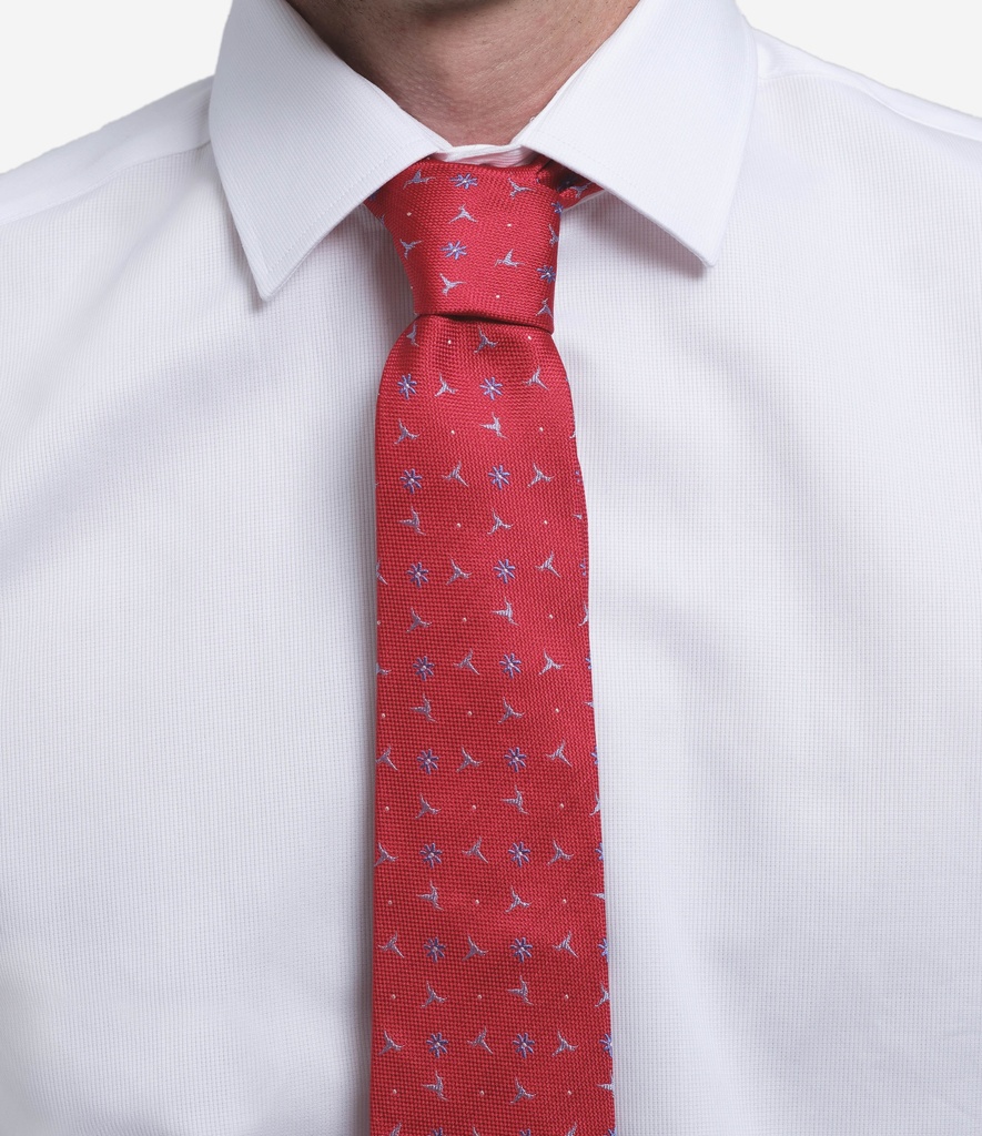 Corbata de seda natural con micromotivos (1)