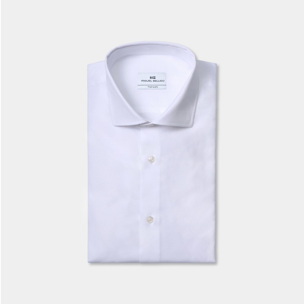 Camisa de vestir puño mixto de algodón (3)