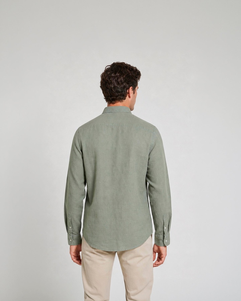 Camisa casual de lino (2)