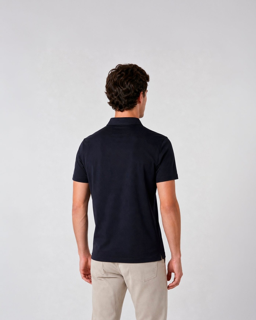 Polo Interlock 100% algodón cuello camisa (2)