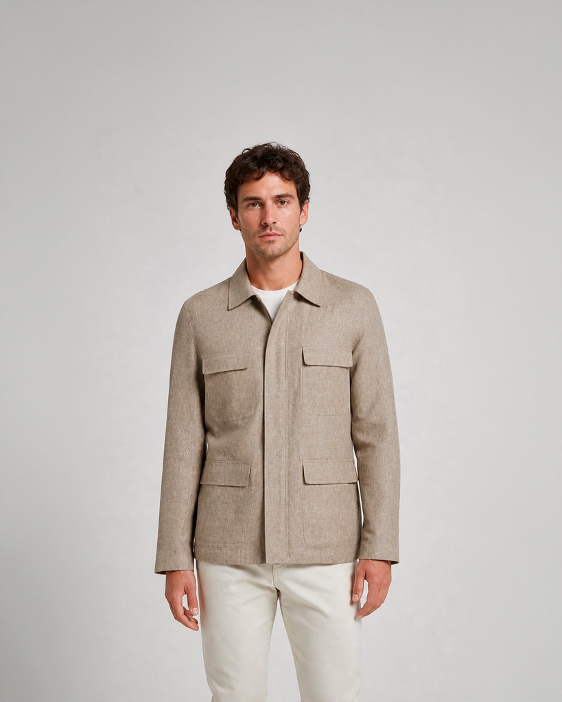 Chaqueta 4 bolsillos 100% lino (1)