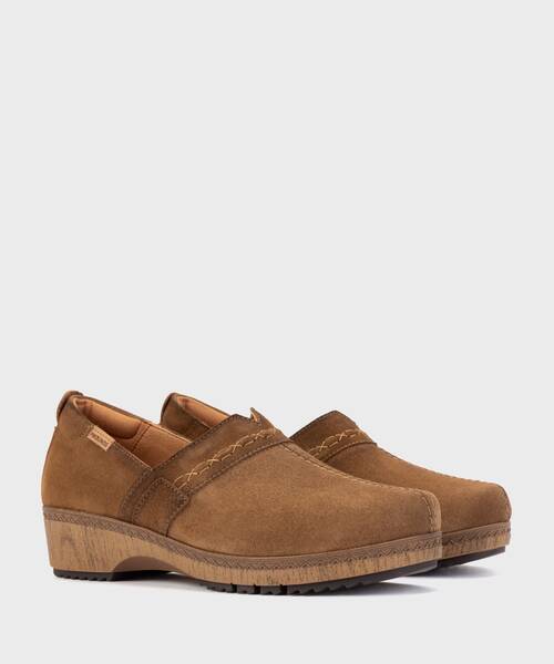 GRANADA - Zapato de serraje con cuña para mujer (1)