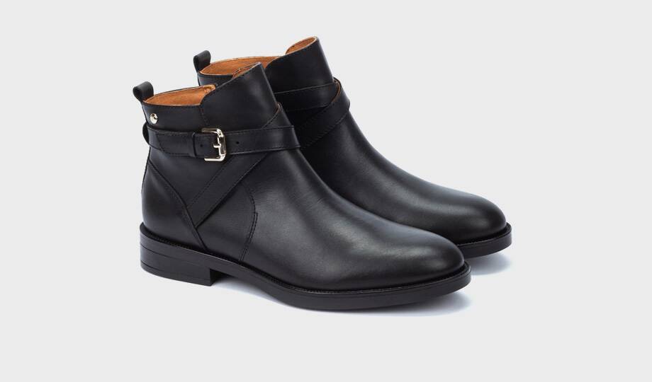 PUERTOLLANO - Botin plano con hebilla para mujer (3)