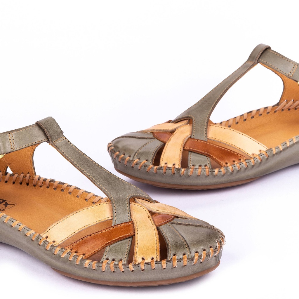 P. VALLARTA - Zapato semiabierto con cierre adherente para mujer (7)