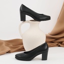Zapato de Salón Mujer Tacón Alto con Tapas Negro (1)