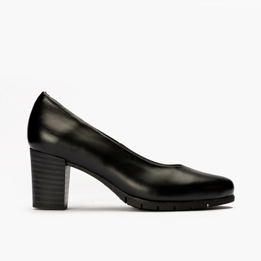 Zapato de Salón Mujer Tacón Alto con Tapas Negro (2)