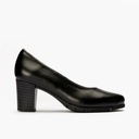 Zapato de Salón Mujer Tacón Alto con Tapas Negro (2)