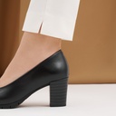 Zapato de Salón Mujer Tacón Alto con Tapas Negro (7)