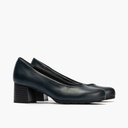 Zapato de Salón Mujer Tacón Medio con Tapas Azul (4)